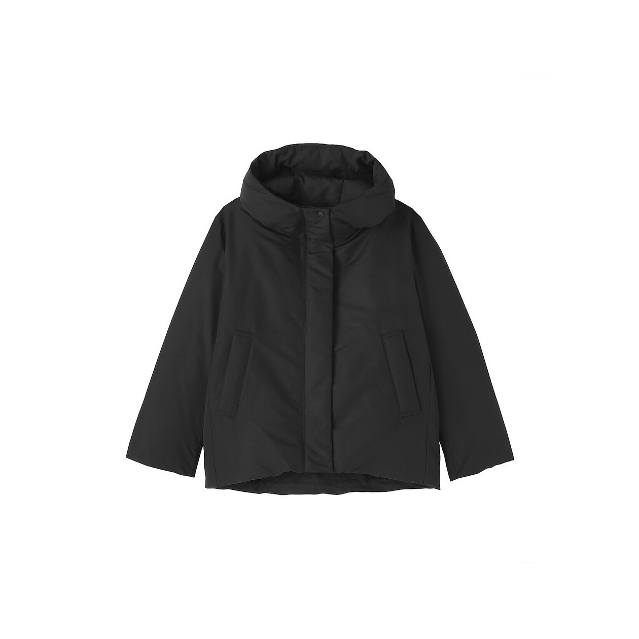 Kurtka puchowa z kapturem czarna