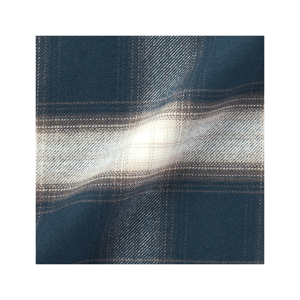 Piżama męska flanelowa w kratę granatowa