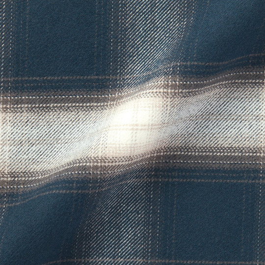 Piżama męska flanelowa w kratę granatowa