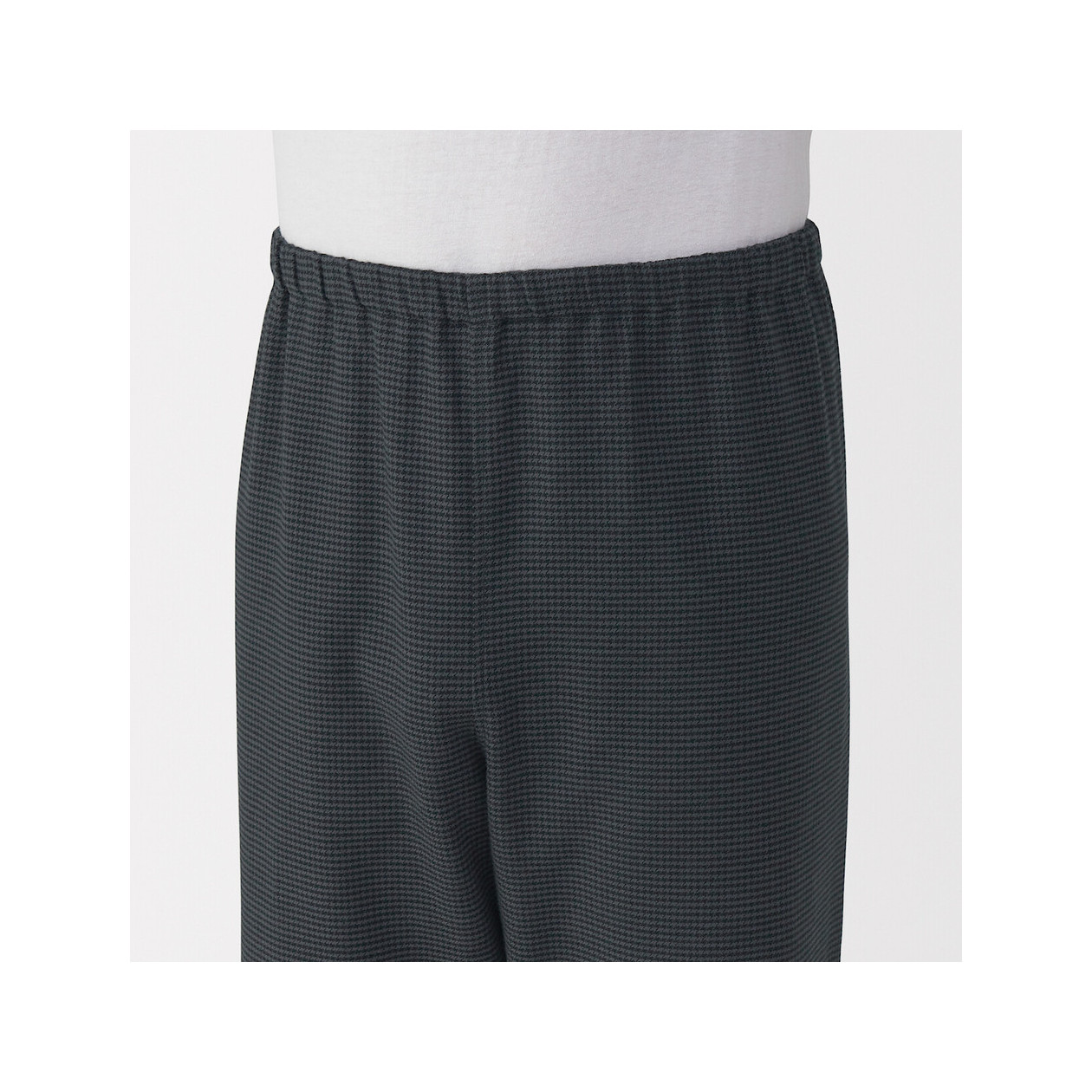 Piżama męska flanelowa w pepitkę szara