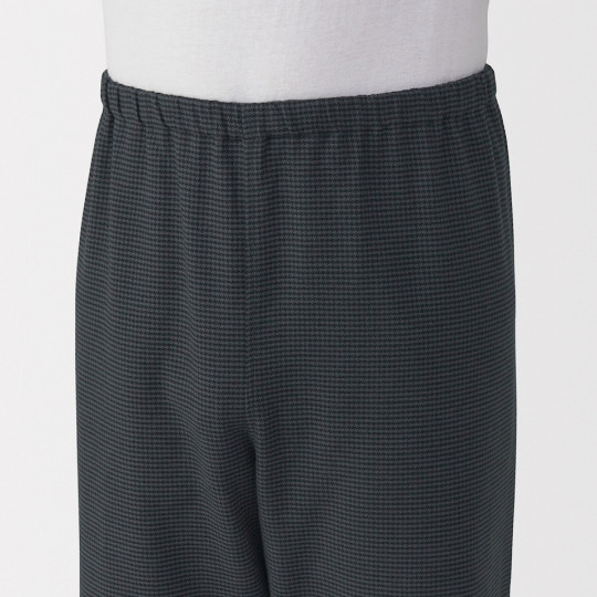 Piżama męska flanelowa w pepitkę szara