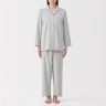 Piżama damska flanelowa szara