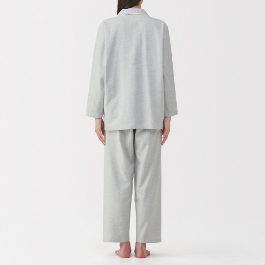 Piżama damska flanelowa szara