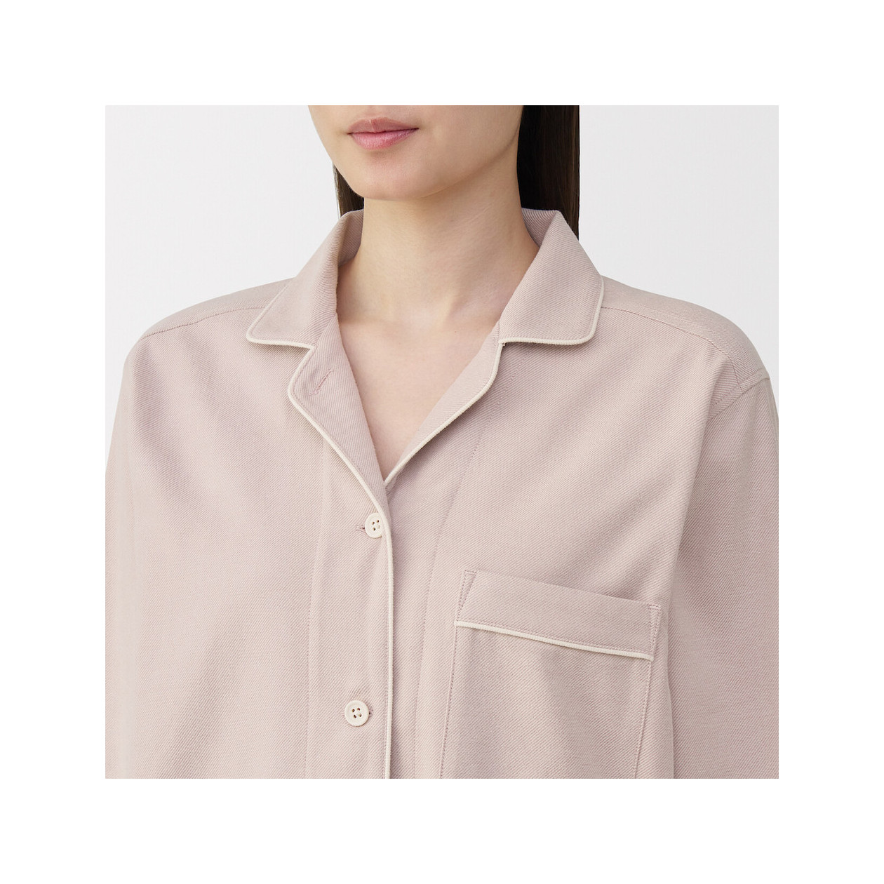 Piżama damska flanelowa różowa