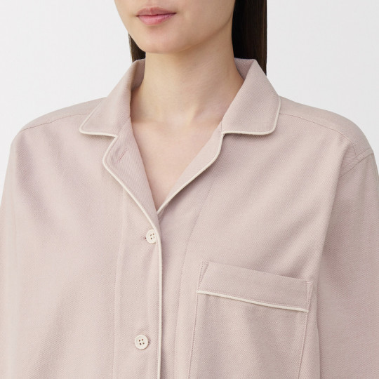 Piżama damska flanelowa różowa