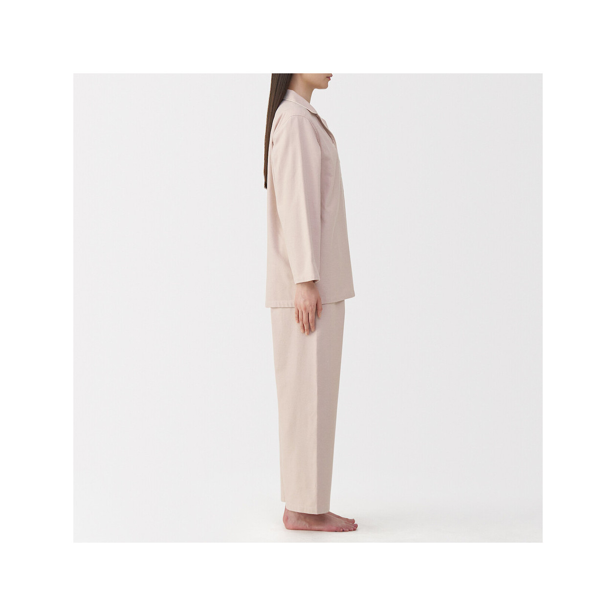 Piżama damska flanelowa różowa