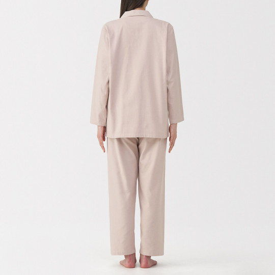 Piżama damska flanelowa różowa