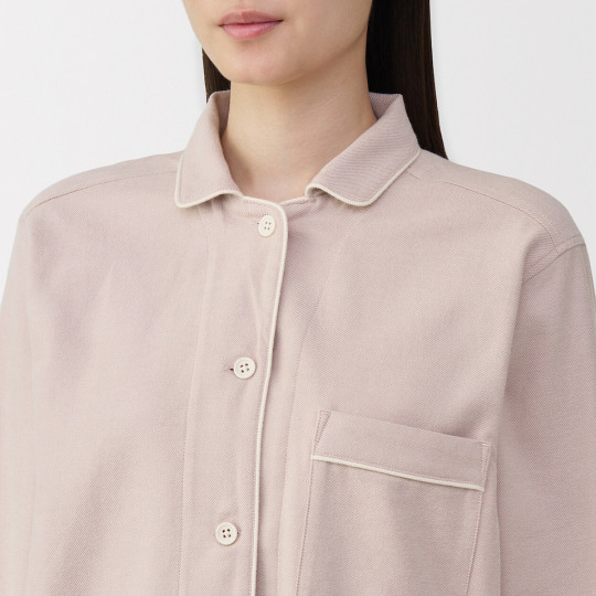 Piżama damska flanelowa różowa