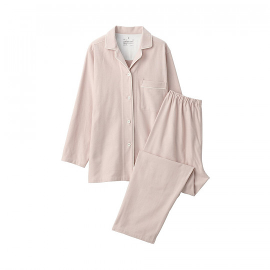 Piżama damska flanelowa różowa