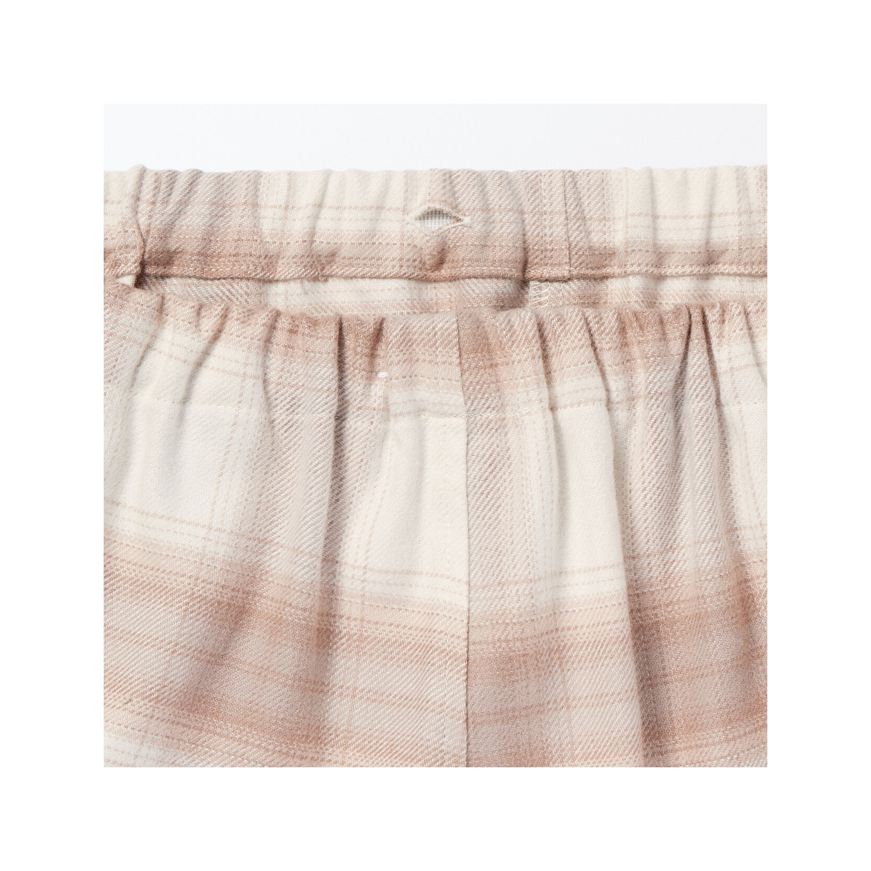 Piżama damska flanelowa w kratę różowa