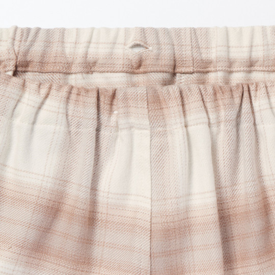 Piżama damska flanelowa w kratę różowa