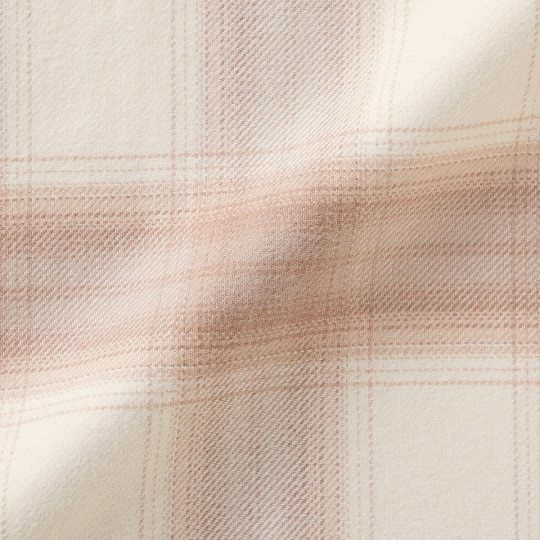 Piżama damska flanelowa w kratę różowa