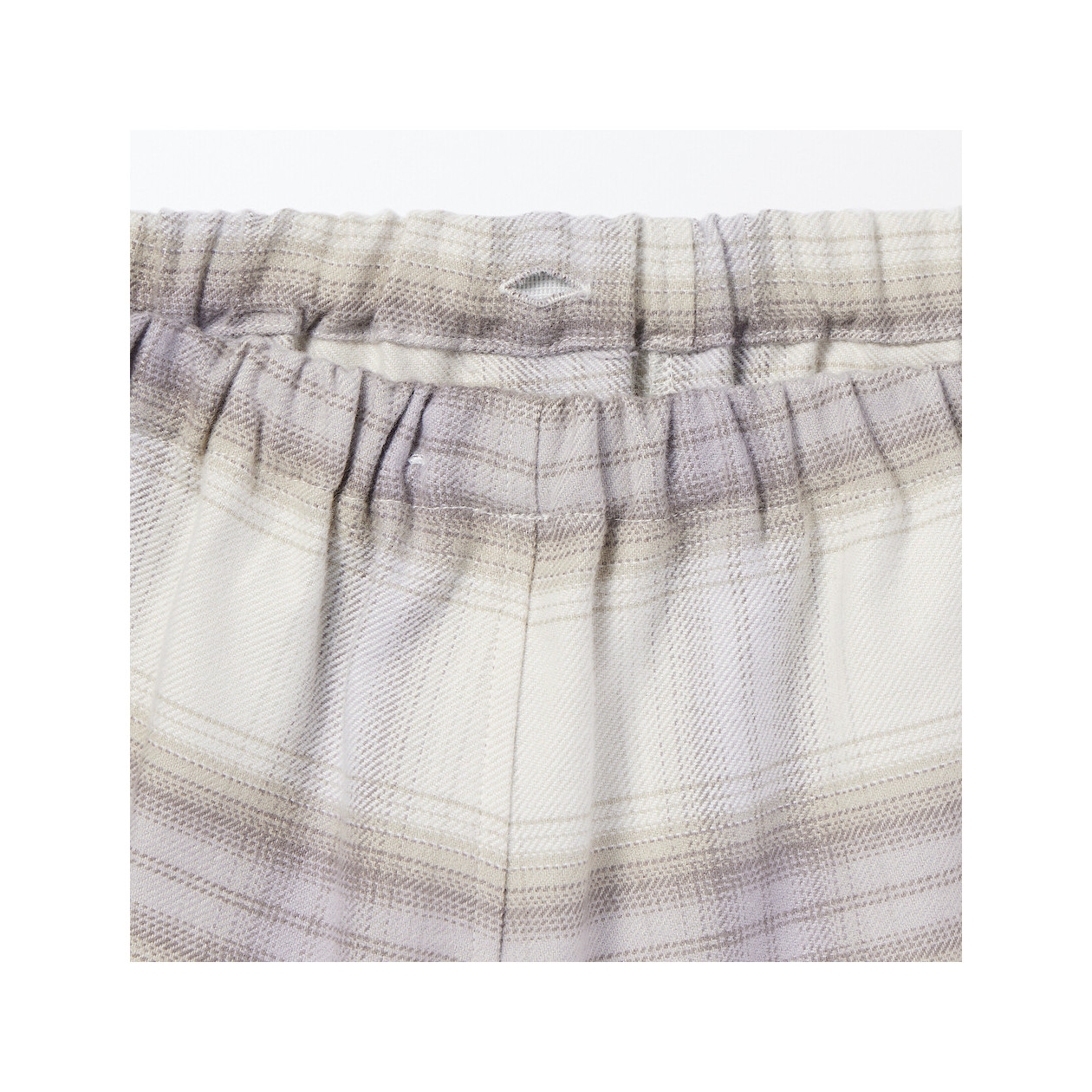 Piżama damska flanelowa w kratę brązowa