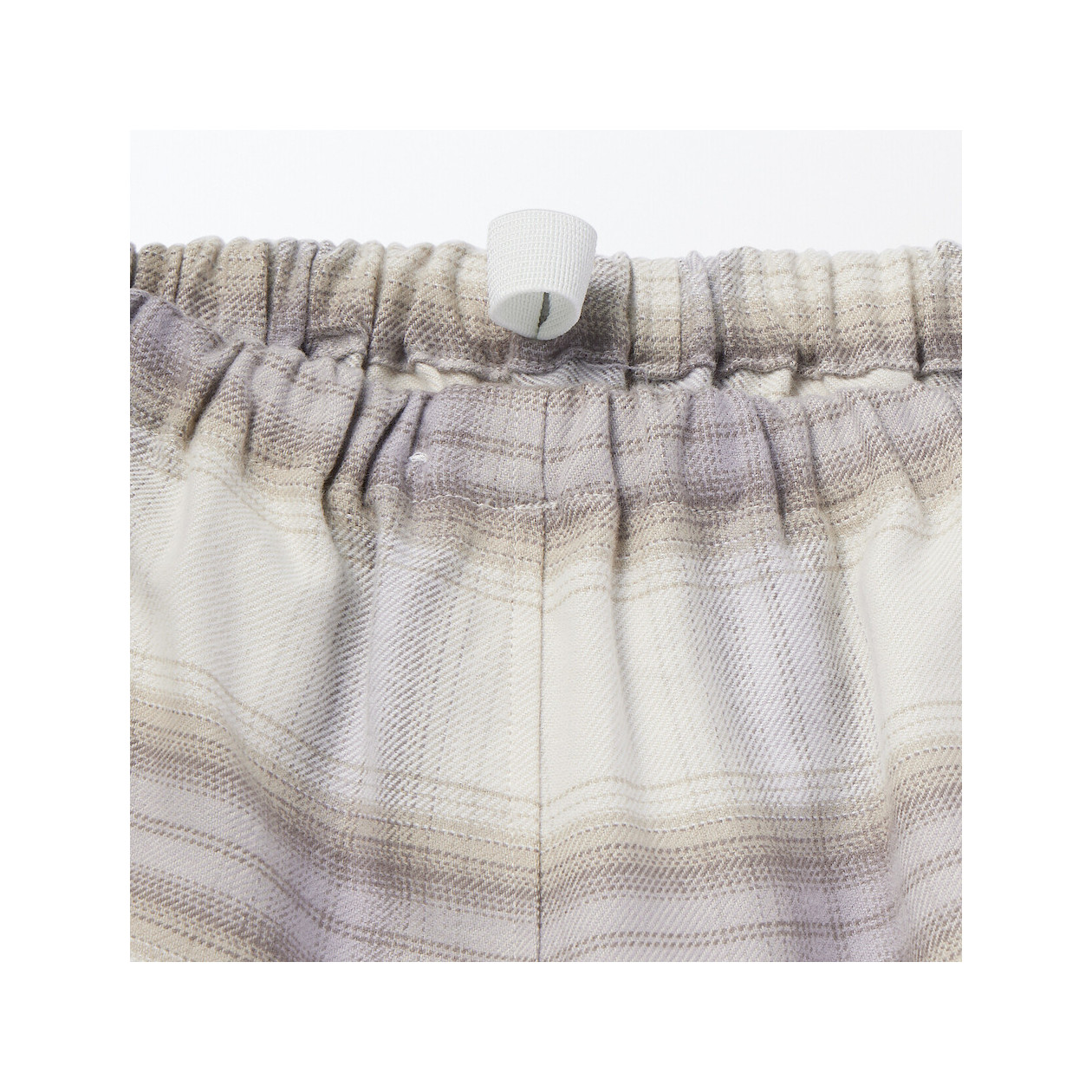 Piżama damska flanelowa w kratę brązowa