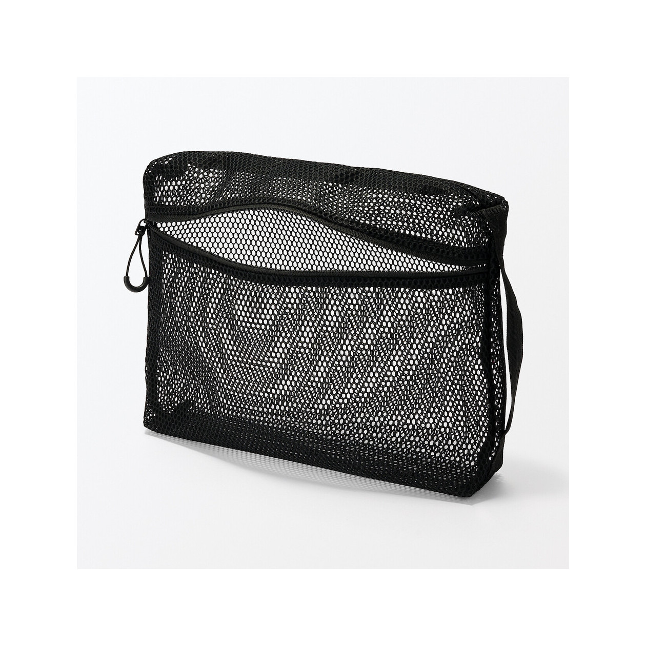Saszetka z miekkiej siatki czarna L