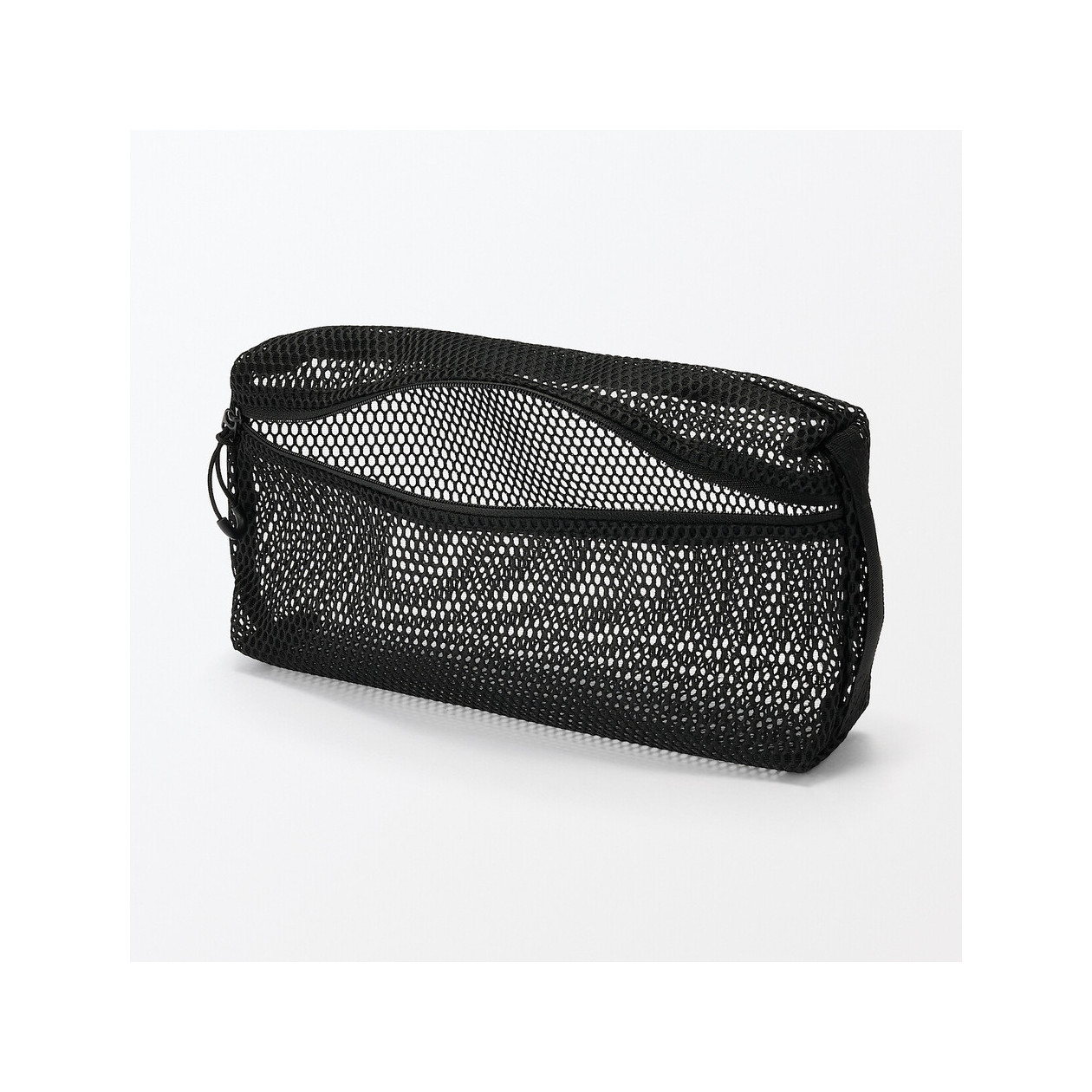 Saszetka z miekkiej siatki czarna M
