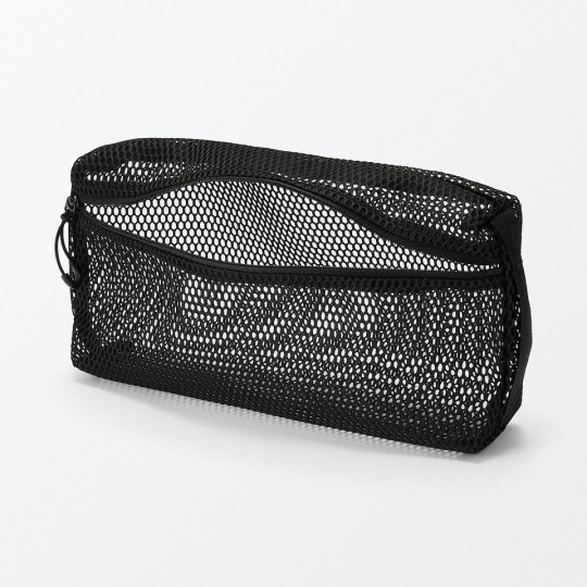 Saszetka z miekkiej siatki czarna M