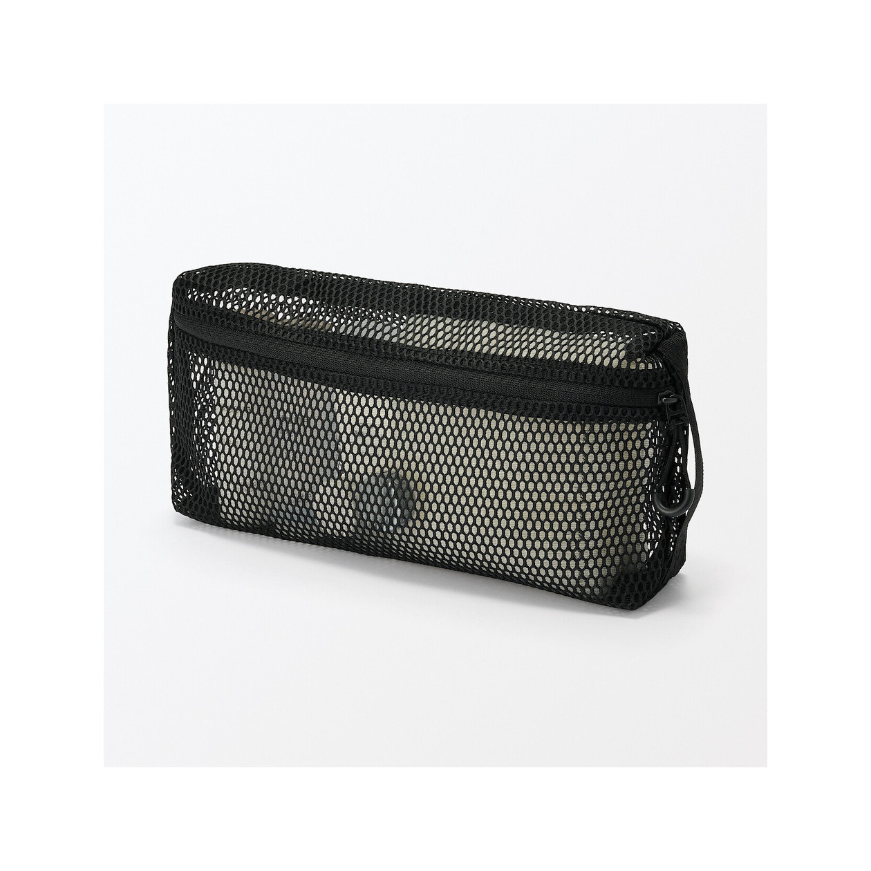 Saszetka z miekkiej siatki czarna M