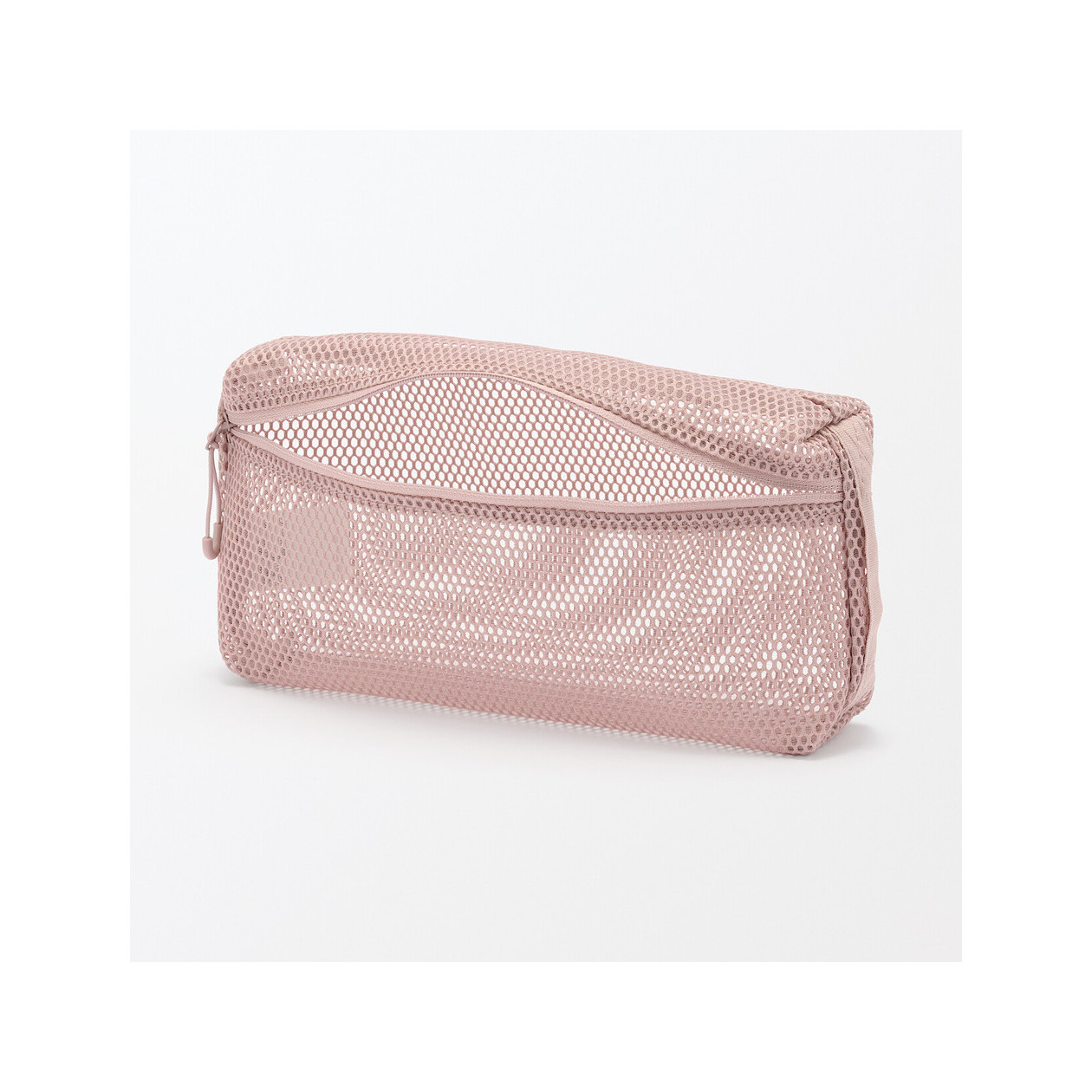 Saszetka z miekkiej siatki różowa M