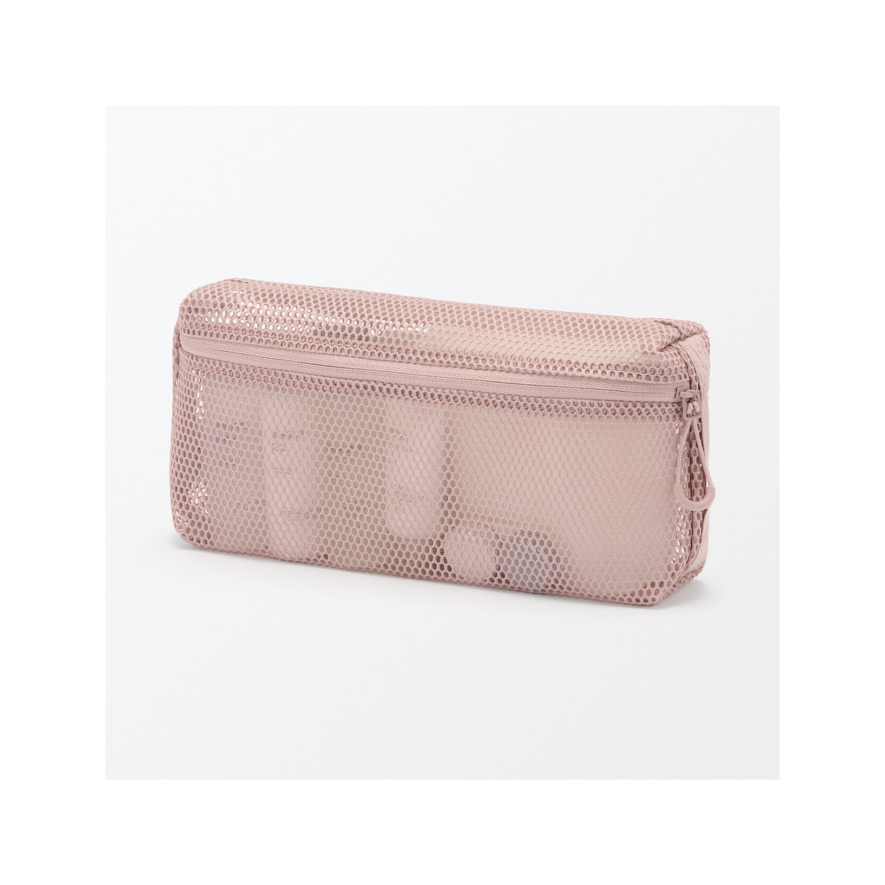 Saszetka z miekkiej siatki różowa M