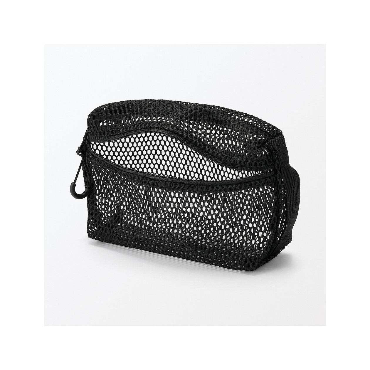 Saszetka z miekkiej siatki czarna S
