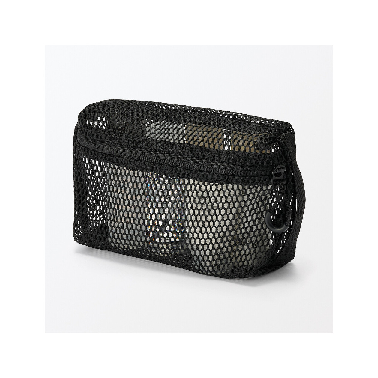 Saszetka z miekkiej siatki czarna S