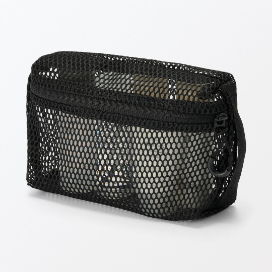 Saszetka z miekkiej siatki czarna S