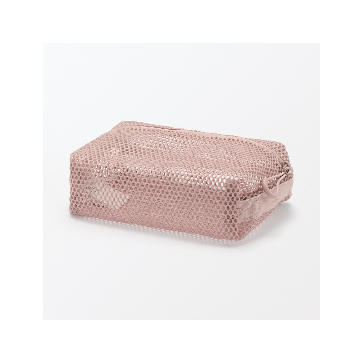 Saszetka z miekkiej siatki różowa S