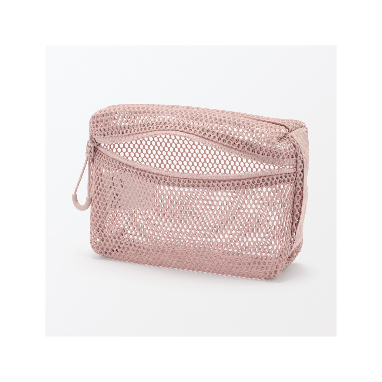 Saszetka z miekkiej siatki różowa S
