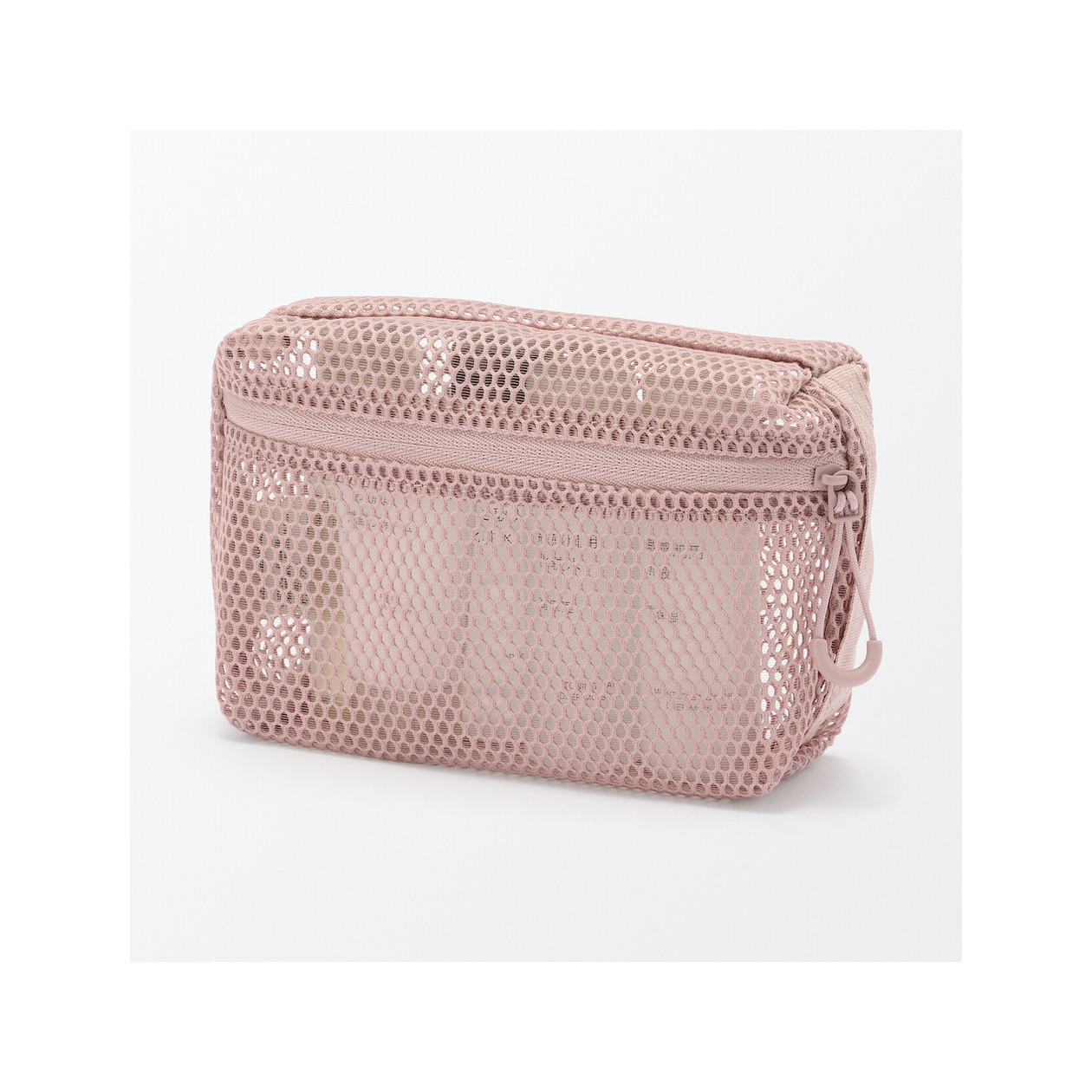 Saszetka z miekkiej siatki różowa S