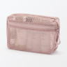 Saszetka z miekkiej siatki różowa S