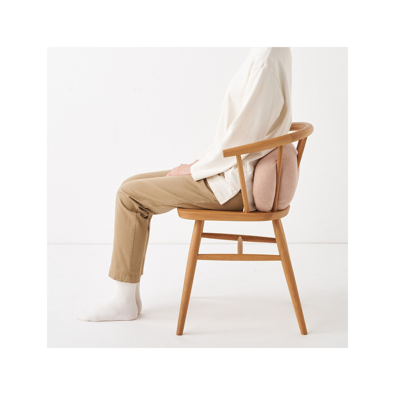 Poduszka miękka "mochi" podłużna różowa