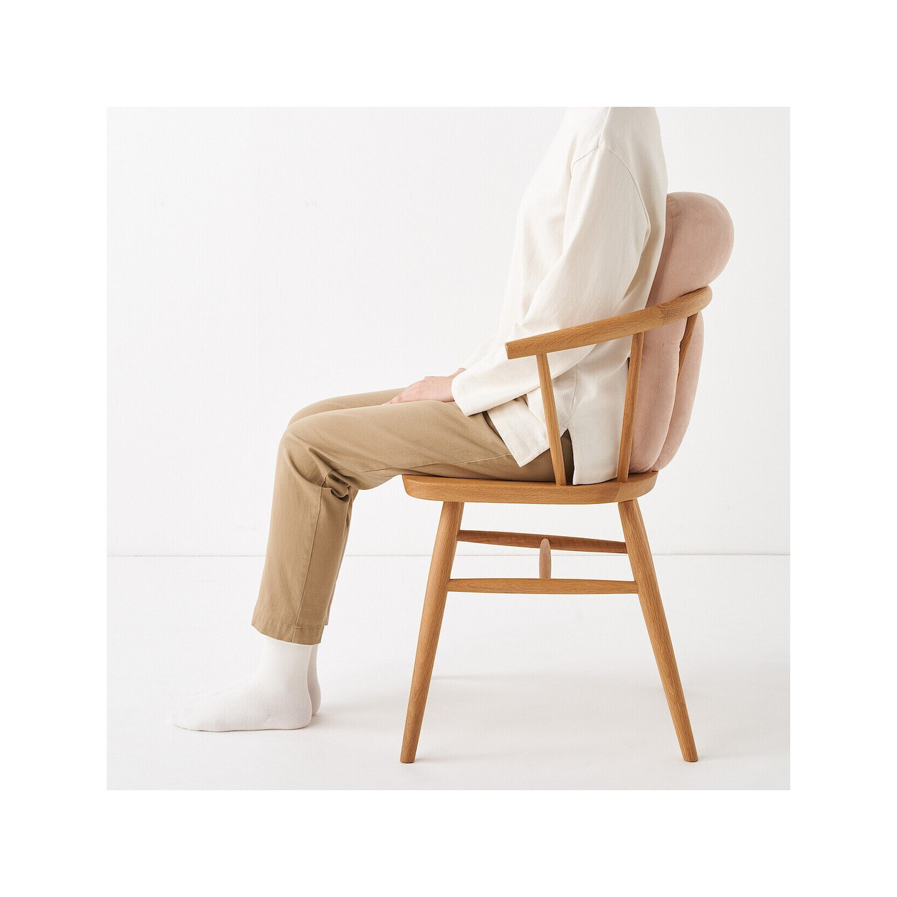 Poduszka miękka "mochi" podłużna różowa