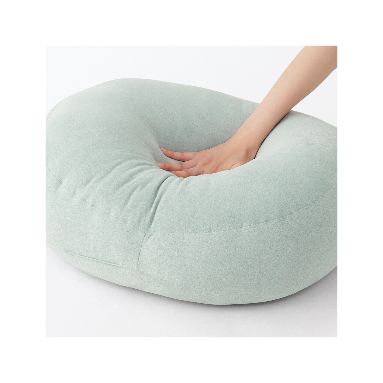 Poduszka miękka "mochi" owalna zielona