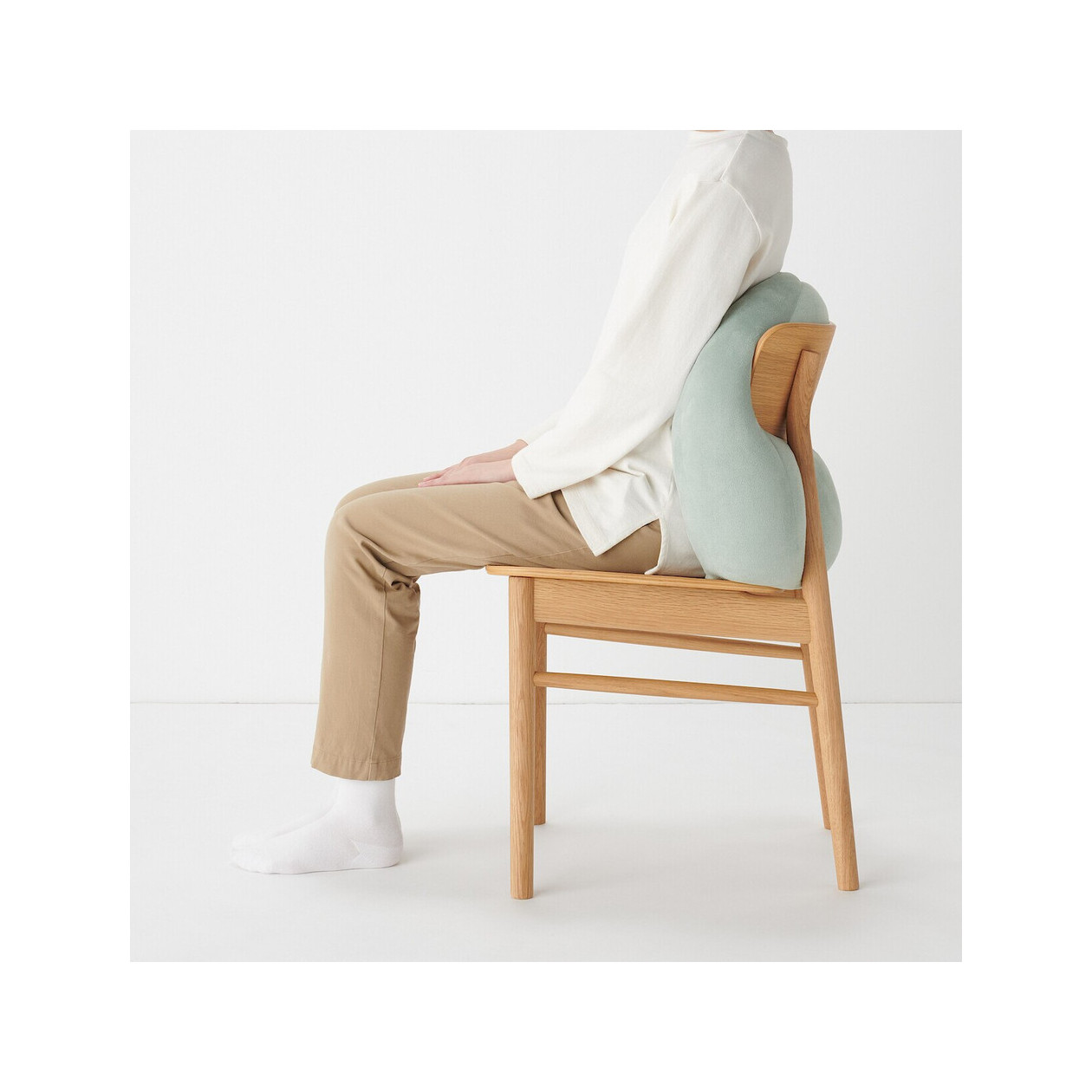 Poduszka miękka "mochi" owalna zielona