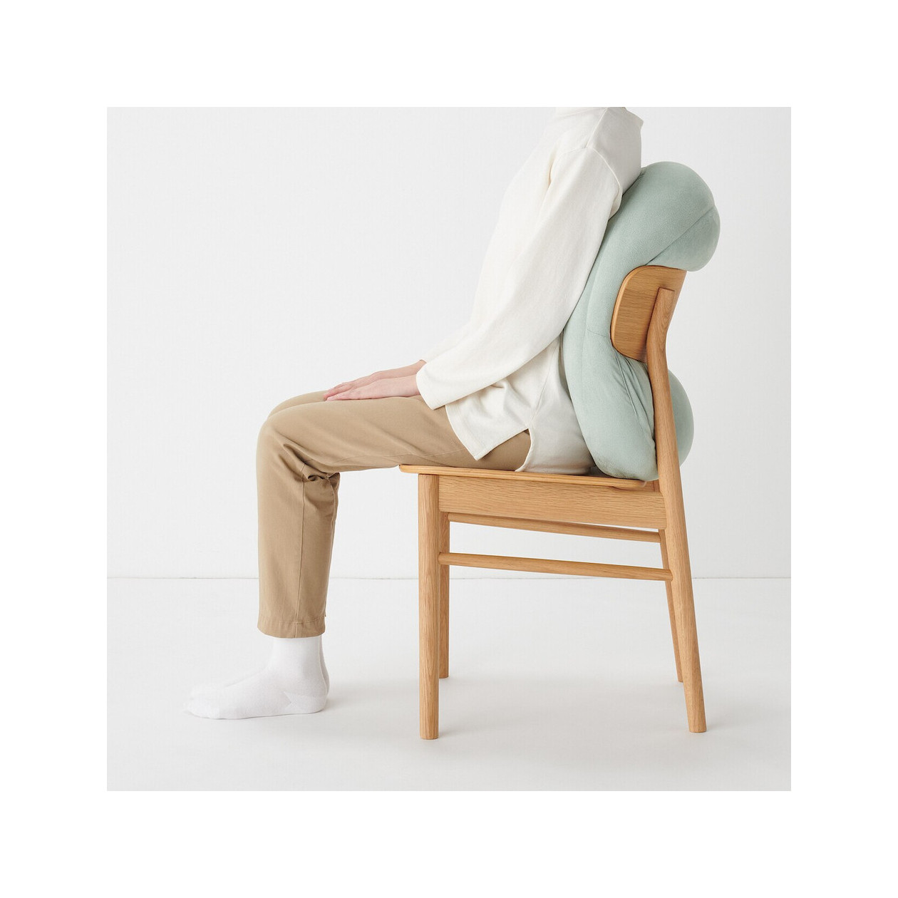 Poduszka miękka "mochi" owalna zielona