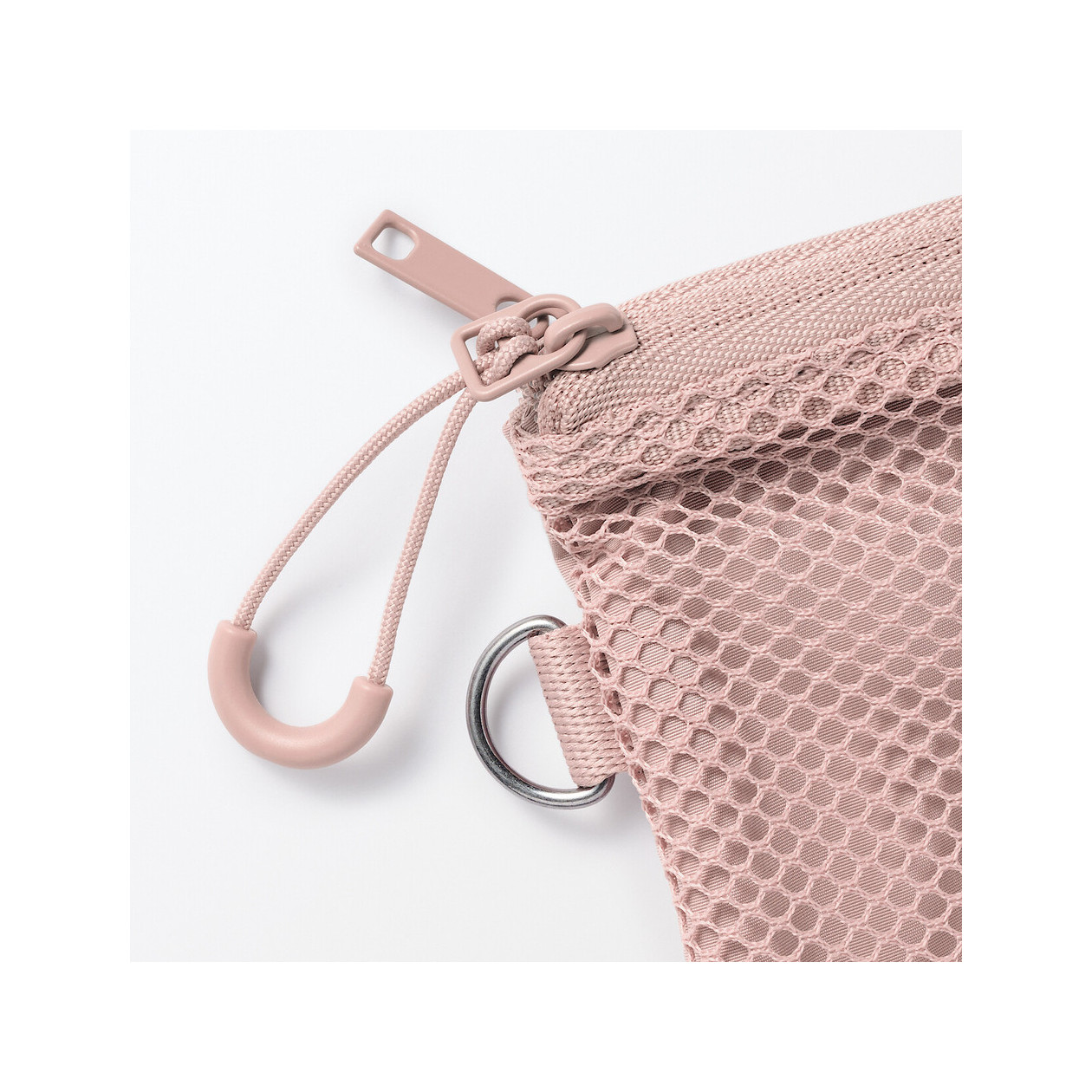 Saszetka z siatki S różowa