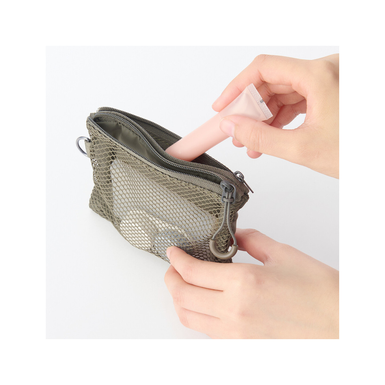 Saszetka z siatki S khaki