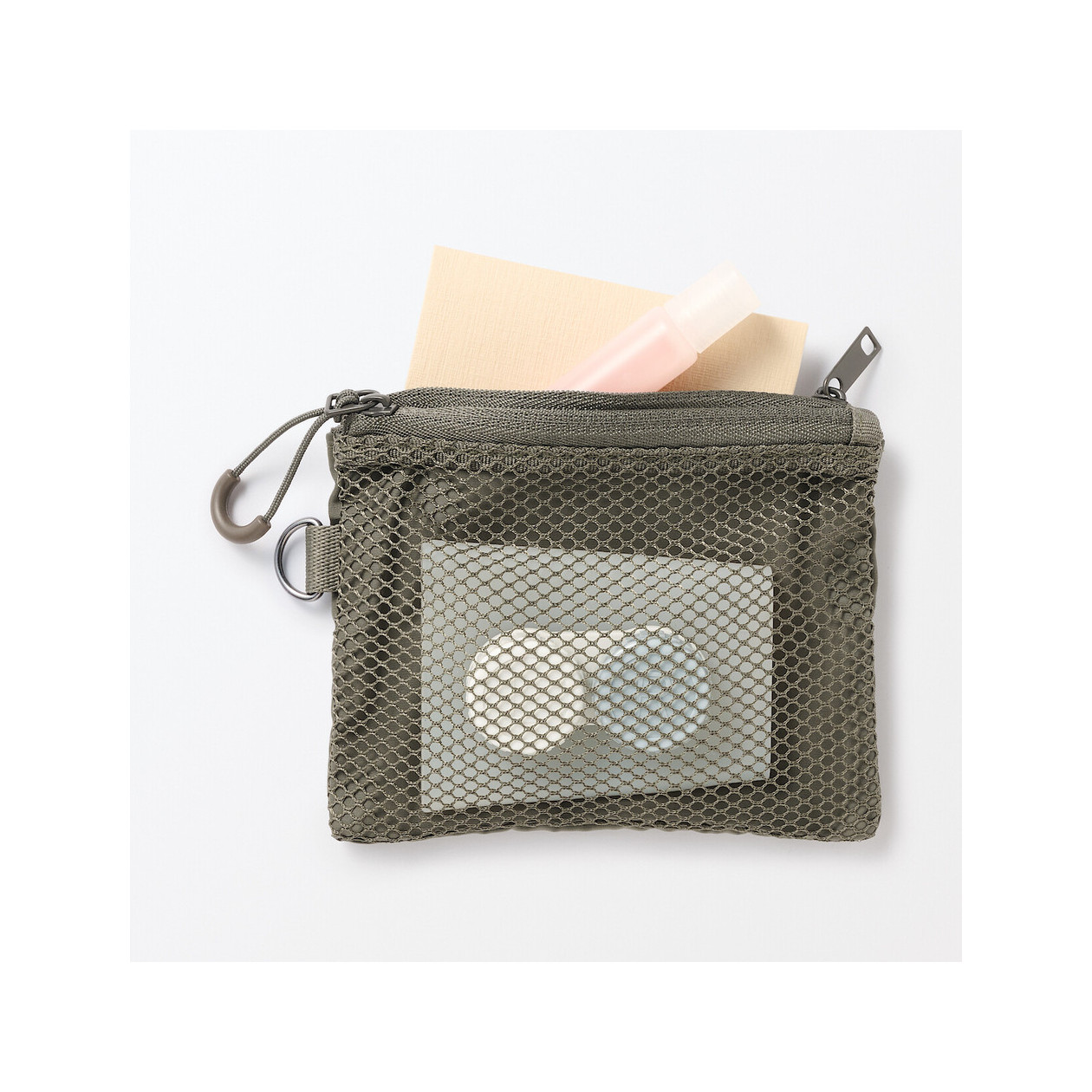 Saszetka z siatki S khaki