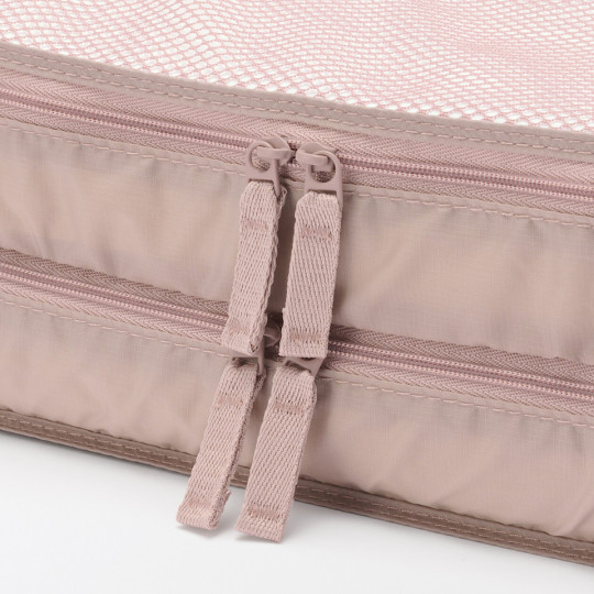 Organizer podróżny do walizki podwójny różowy M