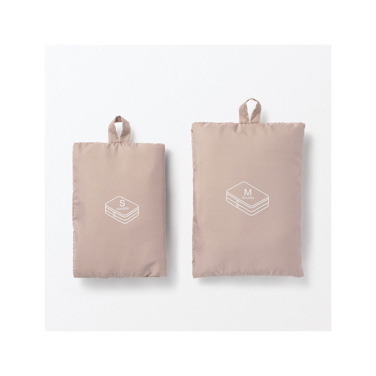 Organizer podróżny do walizki podwójny różowy M