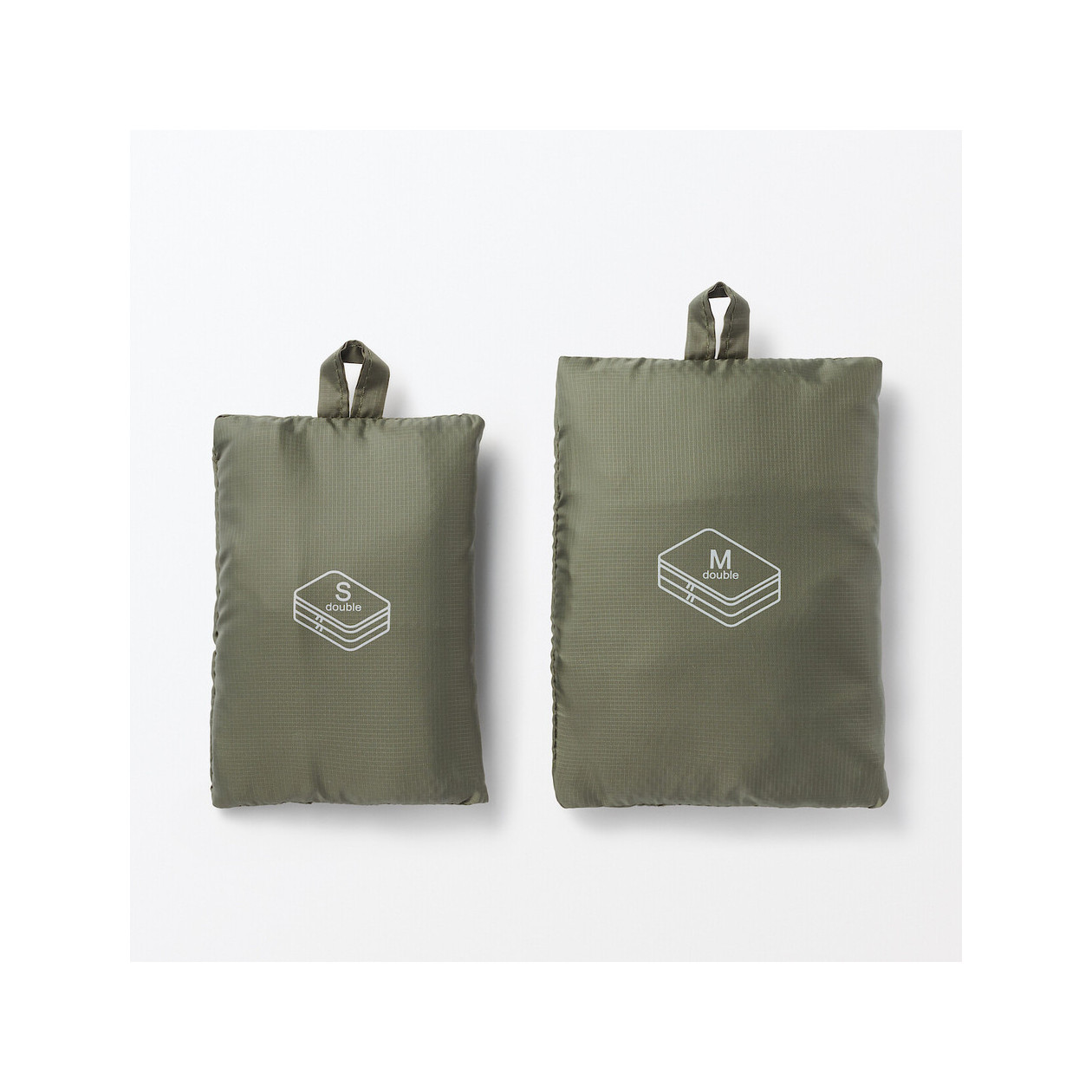 Organizer podróżny do walizki podwójny khaki M