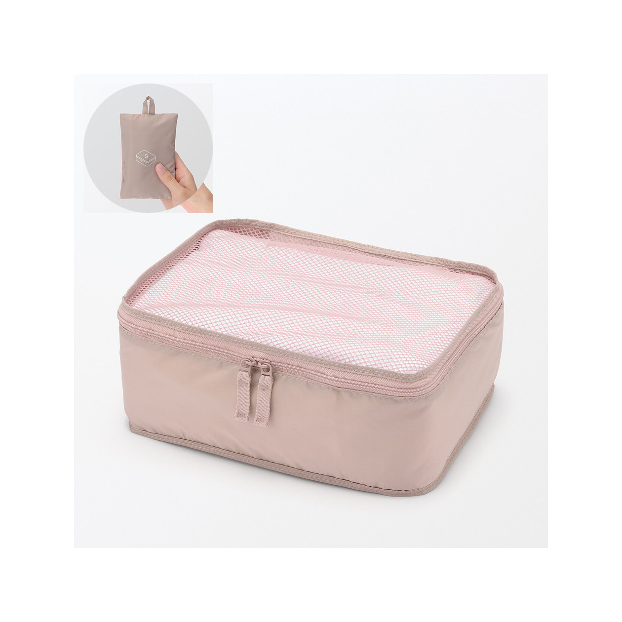Organizer podróżny do walizki różowy S