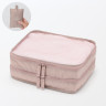 Organizer podróżny do walizki podwójny różowy S