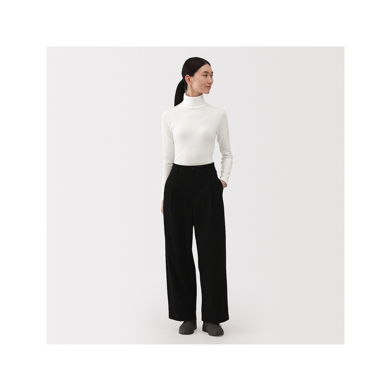 Golf bawełniany biały