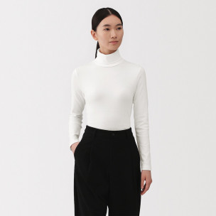 Golf bawełniany biały