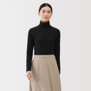 Golf bawełniany czarny