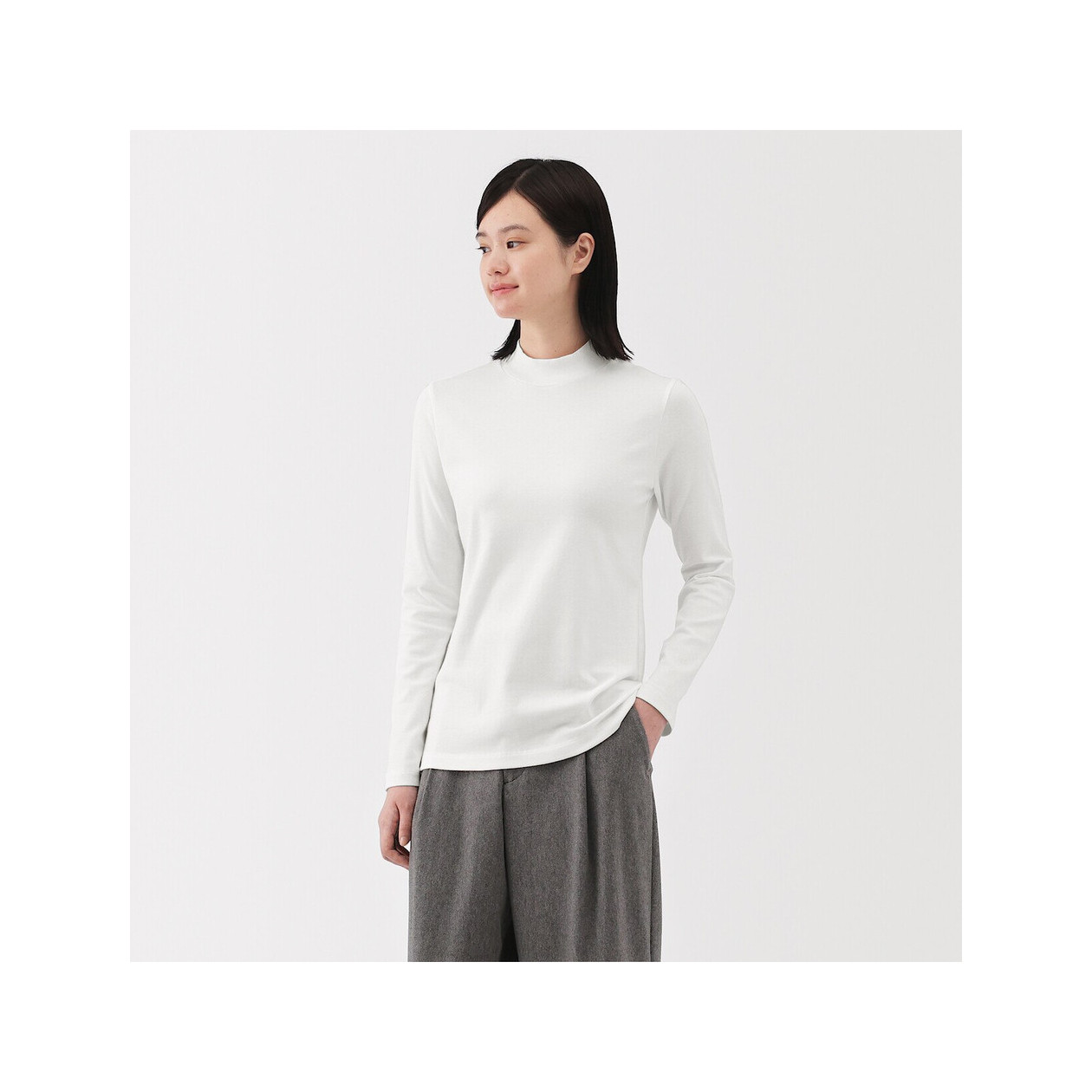 Półgolf bawełniany biały