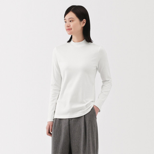 Półgolf bawełniany biały