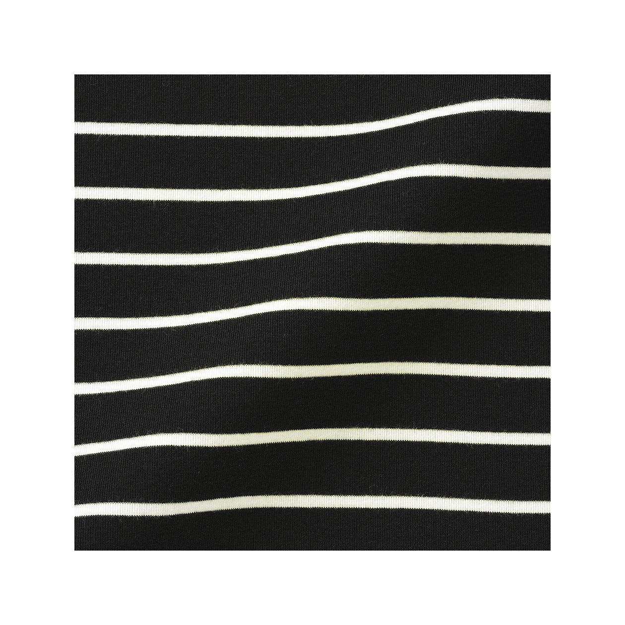 Półgolf bawełniany w paski czarny